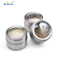 6PCS Spice Jar Magnetic Tins Spice Containers Condiment Sets with Trangle Base